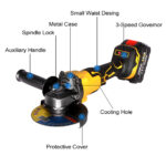 brushless angle grinder size